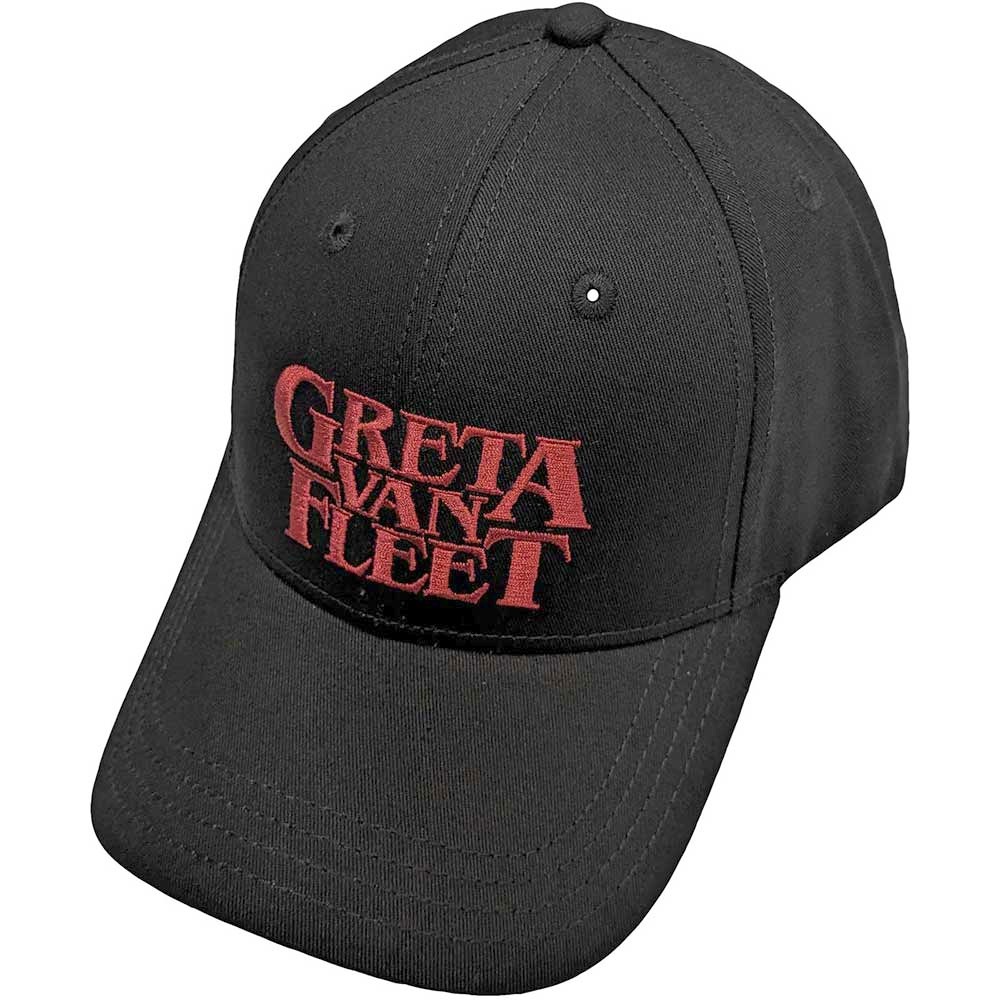 Greta Van Fleet - Red Logo Snapback Pet - Zwart